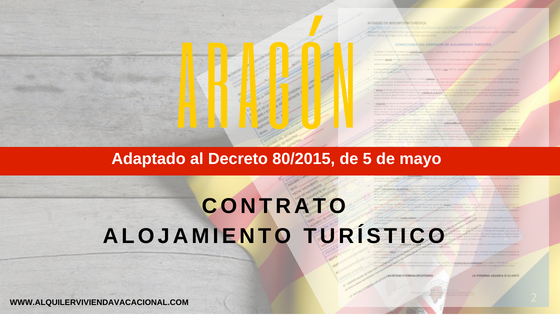 Aragón: Modelo de contrato de arrendamiento turístico vacacional