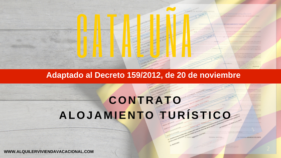 Cataluña: Modelo de contrato de arrendamiento turístico vacacional