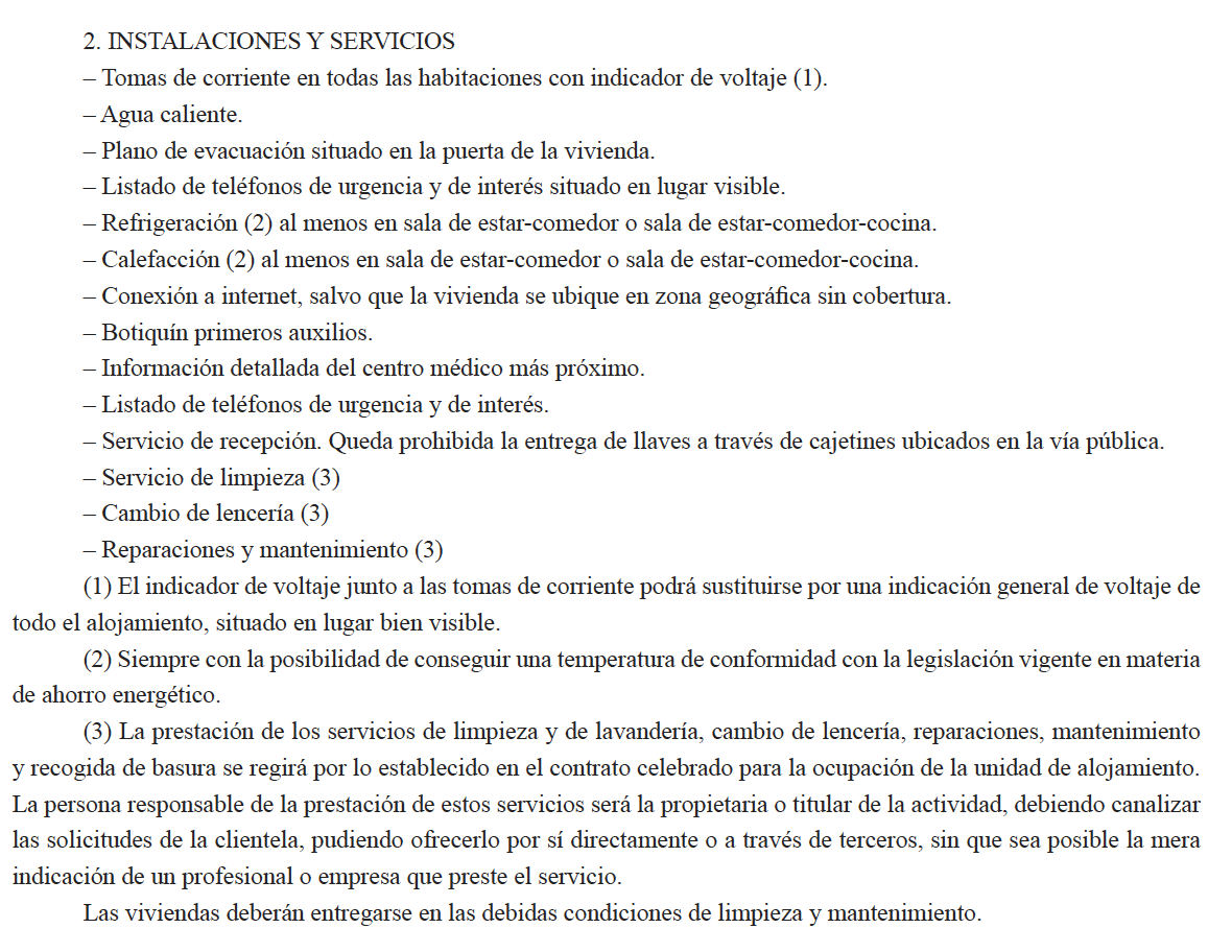 Requisitos mínimos exigibles a las viviendas de uso turístico (ANEXO III) 3