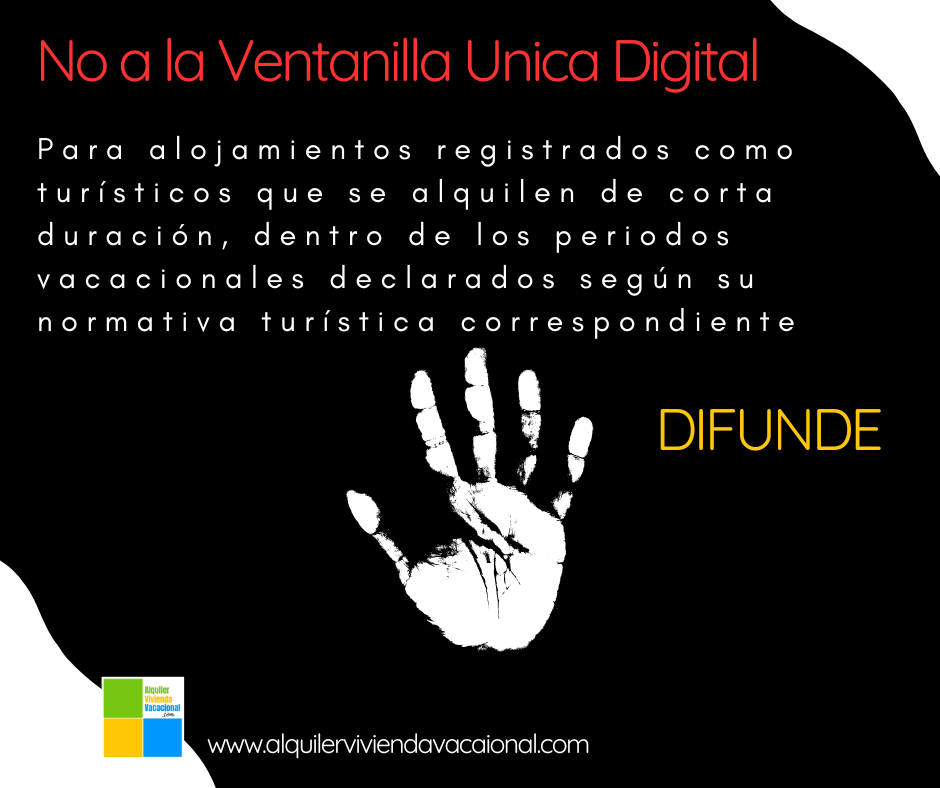 Oposición a la Ventanilla Única de Arrendamientos para las viviendas turísticas