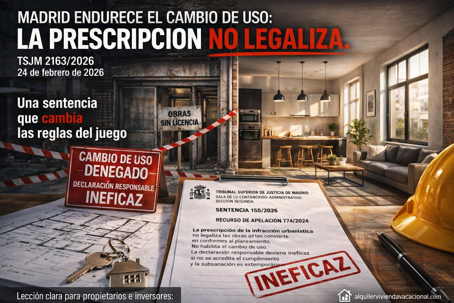 La prescripción no legaliza STSJ 2163/2026
