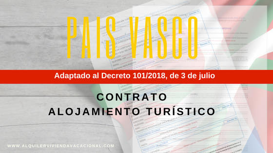 Euskadi: contrato alquiler turístico