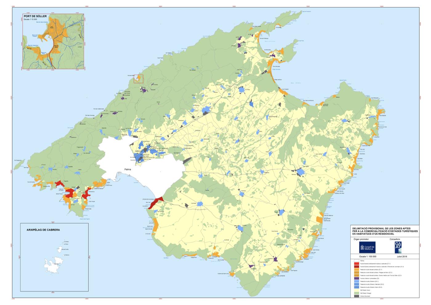 Zonificación Mallorca