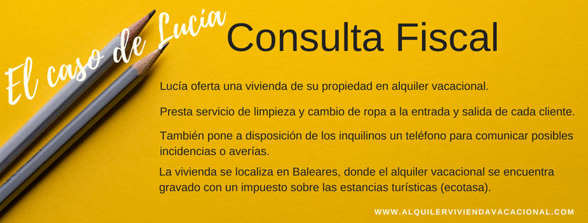 Consulta fiscal sobre el impuesto de estancias turísticas de Baleares
