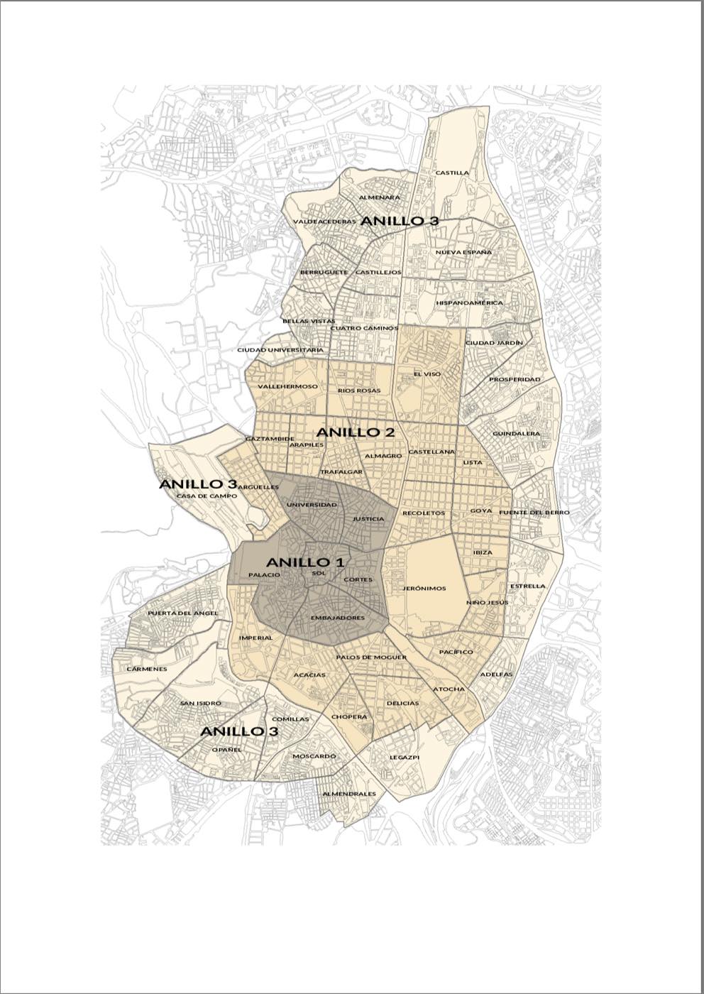 Zonificación alquileres turísticos